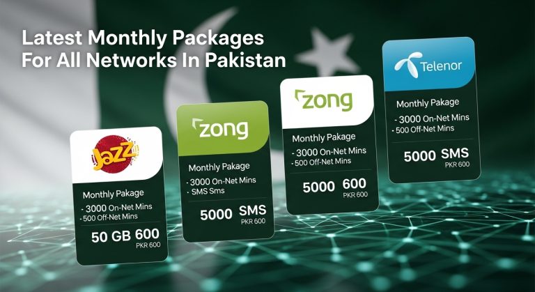 Latest Monthly Packages For All Networks In Pakistan